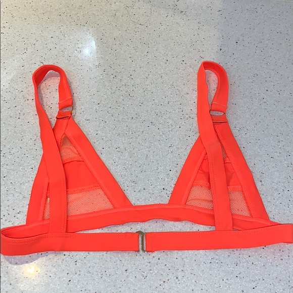 Orange mesh bikini top and matching bottom - Picture 5 of 5